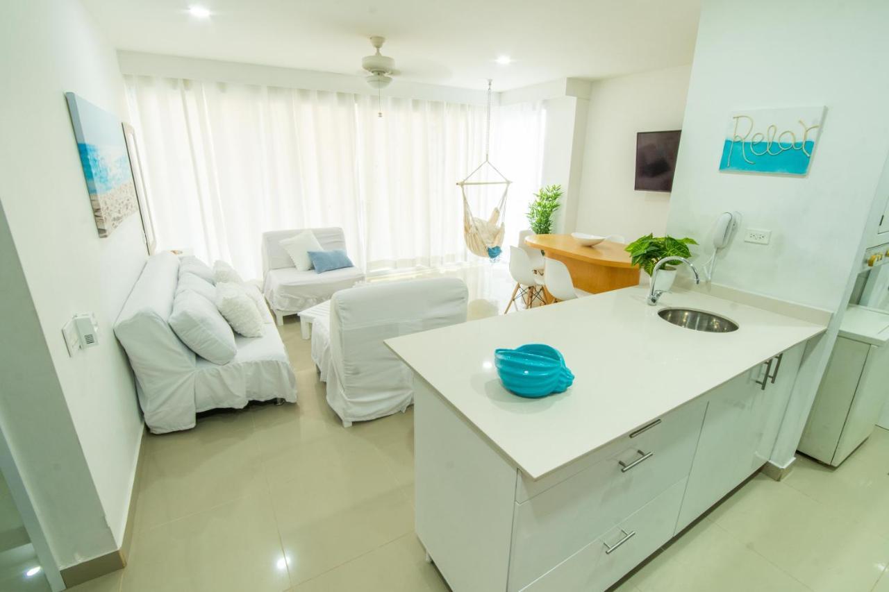 Hermoso Apartamento En La Playa Cartagena Esterno foto