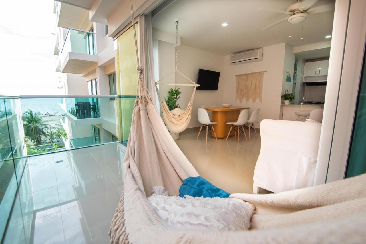 Hermoso Apartamento En La Playa Cartagena Esterno foto