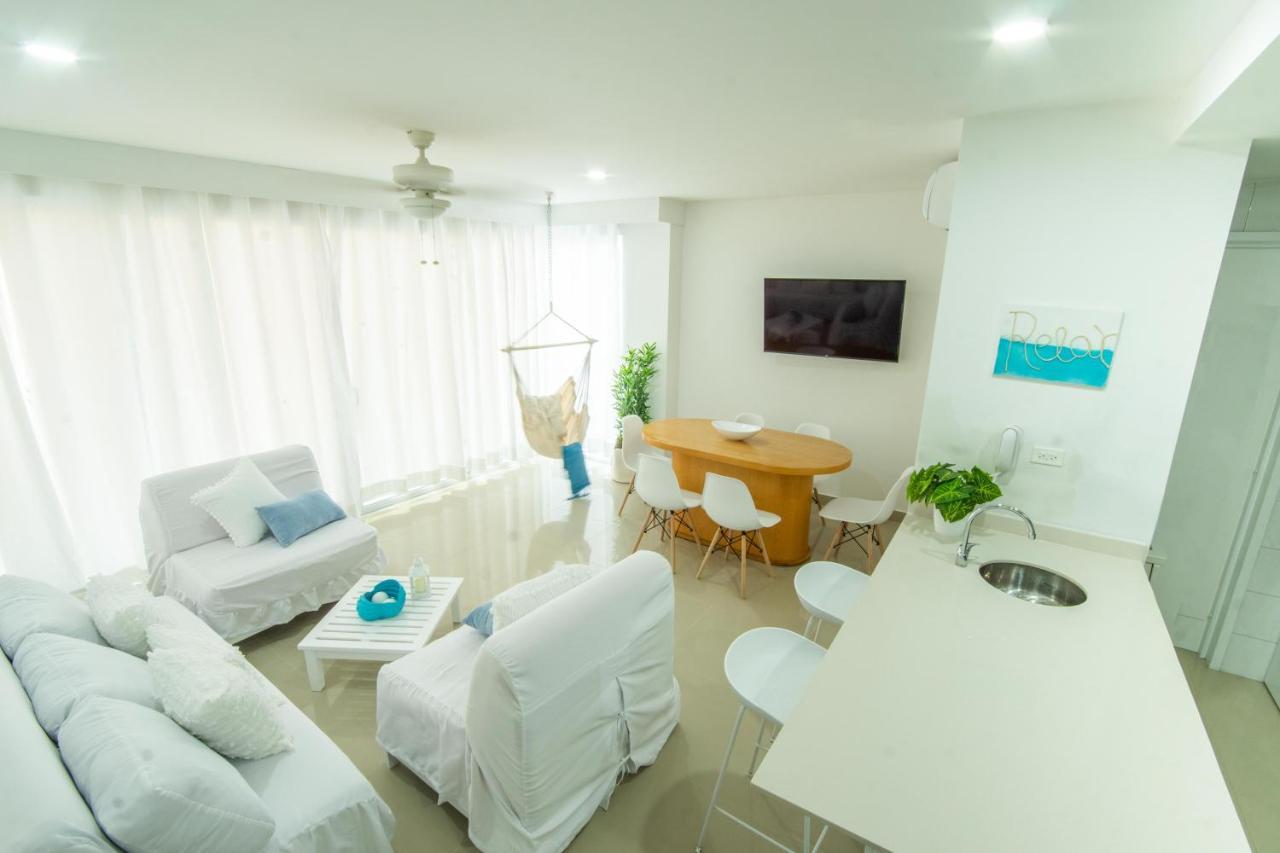 Hermoso Apartamento En La Playa Cartagena Esterno foto